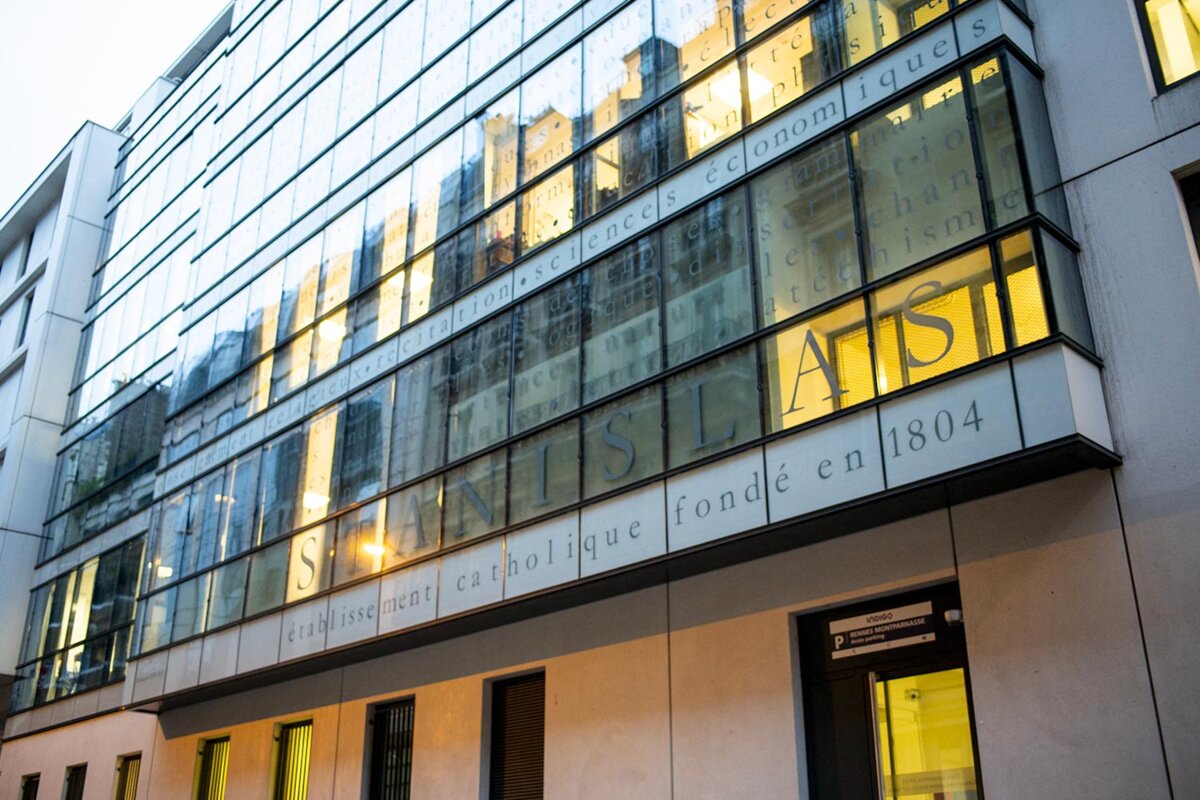 L'établissement privé catholique Stanislas, dans le 6ème arrondissement de Paris, le 15 janvier 2024.