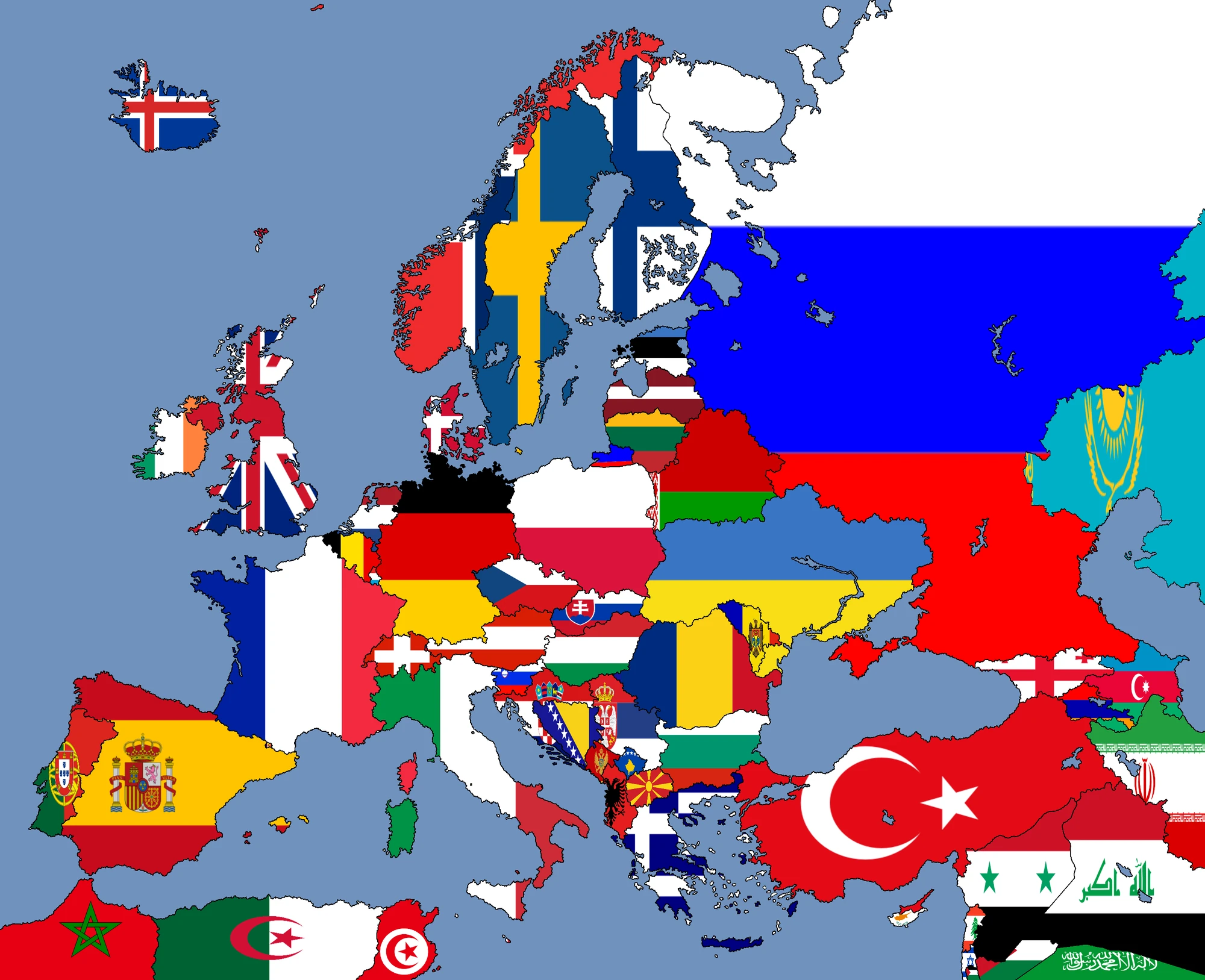 carte de l'europe
